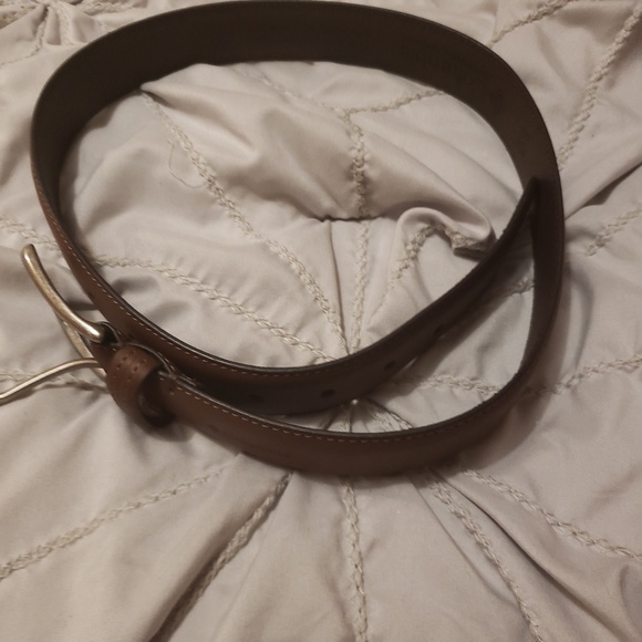 New Columbia Brown Leather Belt - Picture 2 of 2